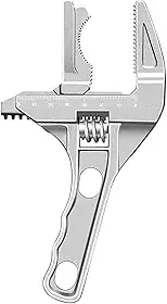 Chave ajustável de mandíbula larga | Chave crescente ajustável de 0,5 a 7 cm, ferramentas manuais para encanamento, lixo, freio de bicicleta automotivo, elétrico