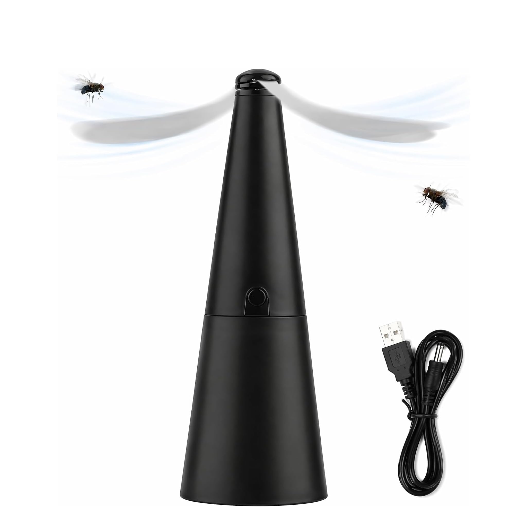 USB Rechargeable Fly Repellent Fan with Holographic Blades (1)
