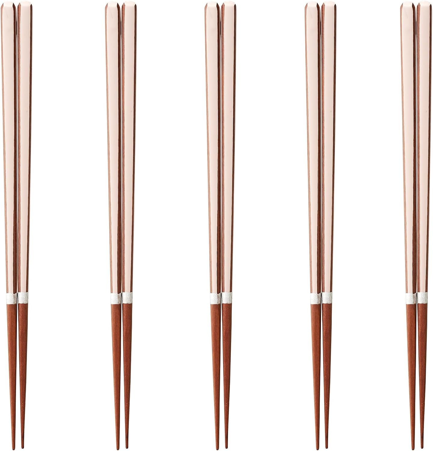 J-kitchens PID586329 Japanese Food Chopsticks, Set of 5 Pairs, Material: Wood, Chopsticks, Dishwasher Safe, Made in Japan