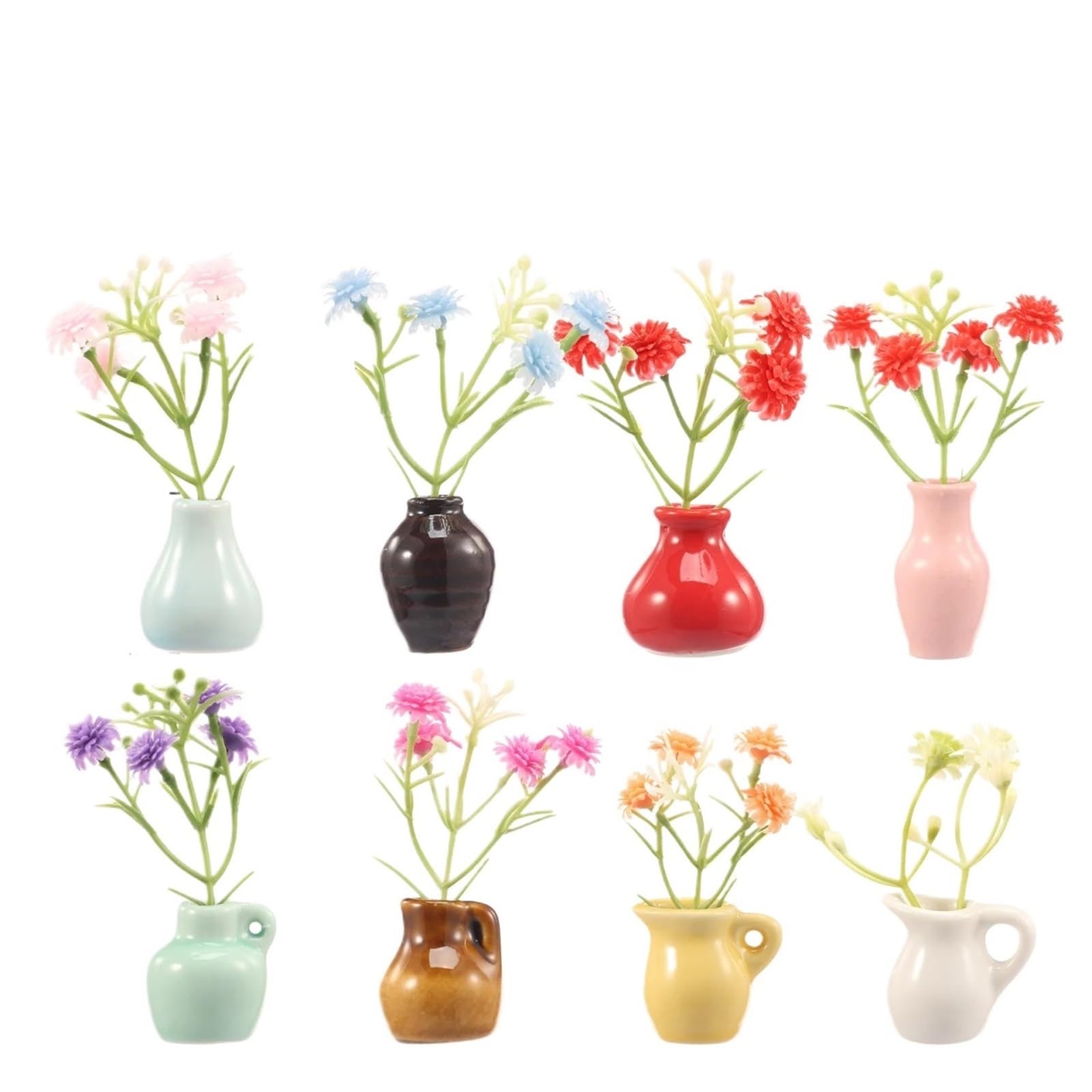 Aimants de réfrigérateur mini vase en verre pour fleurir votre cuisine