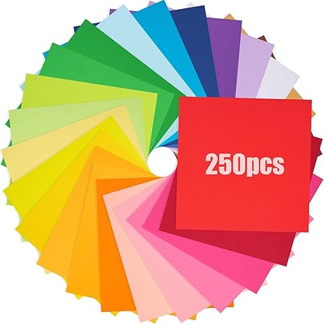 Koogel 500 Sheets Origami Paper for Kids [6 x 6 Inch] -...