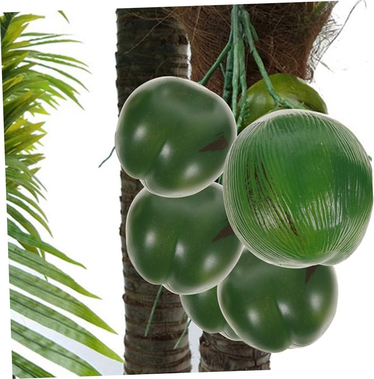 Alipis 12pcs Artificial Coconuts Decor Realistic Tropical Party Ornaments for Hawaiian Theme Events for Celebrations Versatile Decoration for Walls Trees and Ceilings