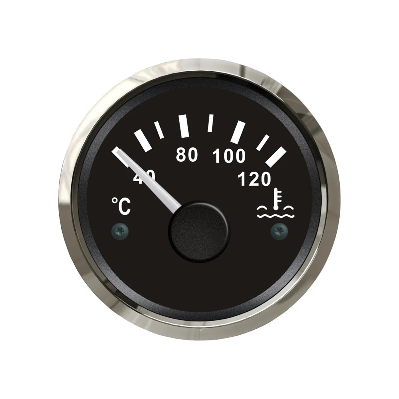52mm wskaźnik temperatury wody wskaźnik miernika, 40-120 stopni/25-120 stopni 12V 24 wolty dla łodzi samochodowych jachty wodoodporne Wysoka widoczność(BS)