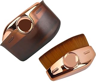 VONOVO Foundation Makeup Brush Flat Top Kabuki Face Blush Liquid Powder Foundation Brush for Blending Liquid, Cream or Flawless Powder Cosmetics Gifts for Women (Rose-Gold)