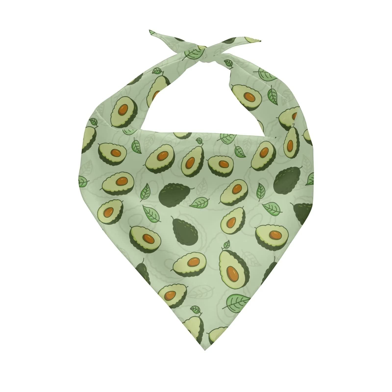 Jeiento Fruit Avocado Dog Bandanas Holiday Dog Pet Bandanas Birthday Gift Accessories Winter Bandanas for Medium Large Dogs Cats