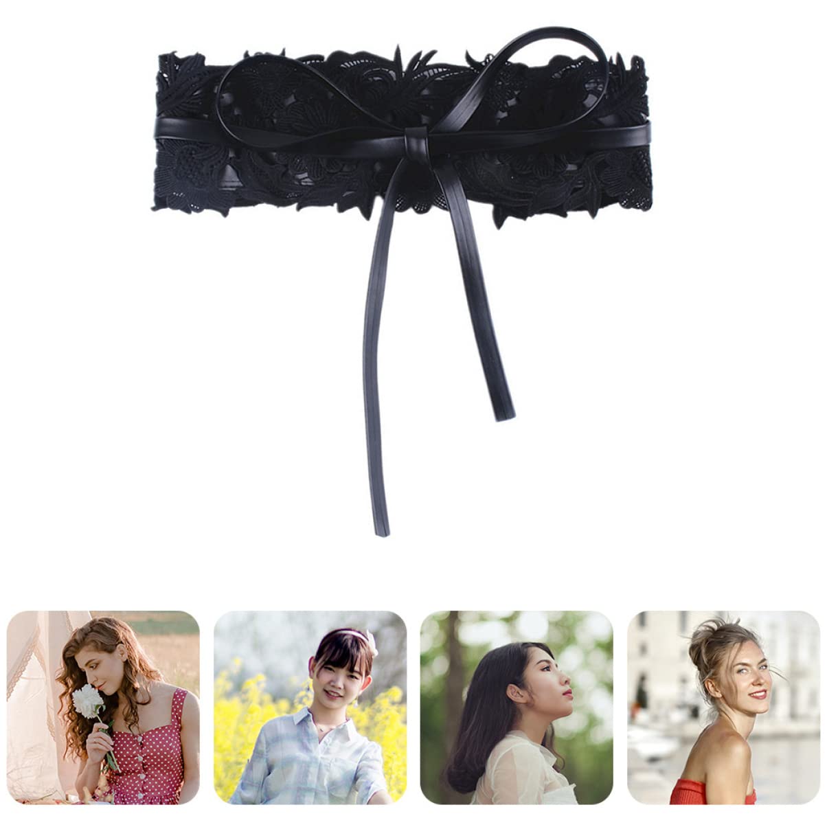 CALLARON Cadena De Cinturón Accesorios Para Niñas Accesorios De Moda Para Mujeres Cinturón De Encaje Accesorio De Vestido Atractivo