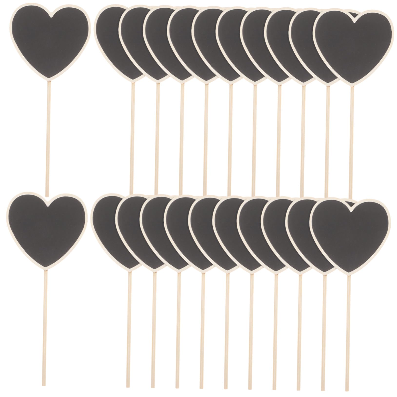 VICASKY 150 Pièces Étiquettes Cœur Ardoise pour Plantes Jardin Piquets Décoratifs Durables Marqueurs Jardin pour Pots et Accessoires Pratiques pour Fleurs et Légumes