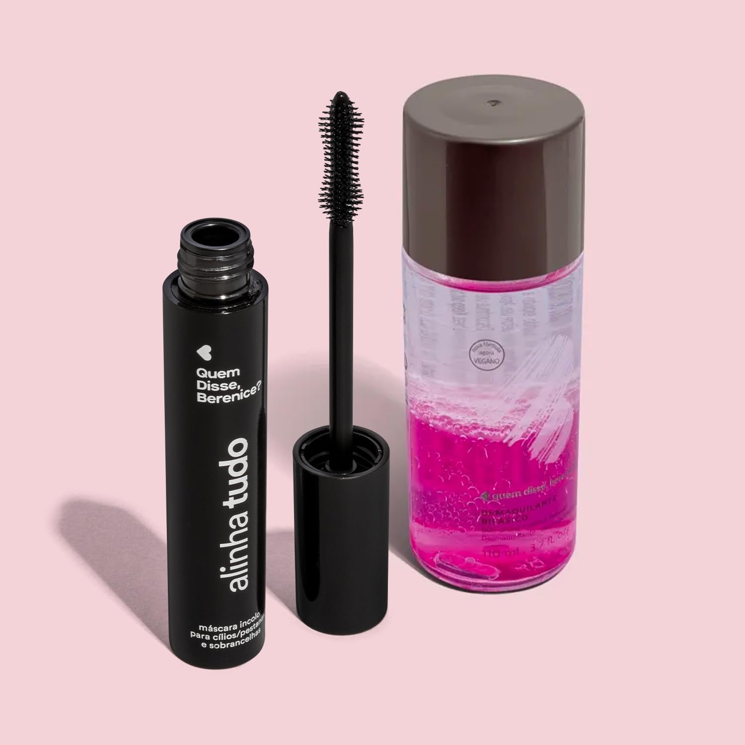 Quem disse, Berenice? Kit Máscara para Cílios e Sobrancelhas Incolor Alinha Tudo 12g +