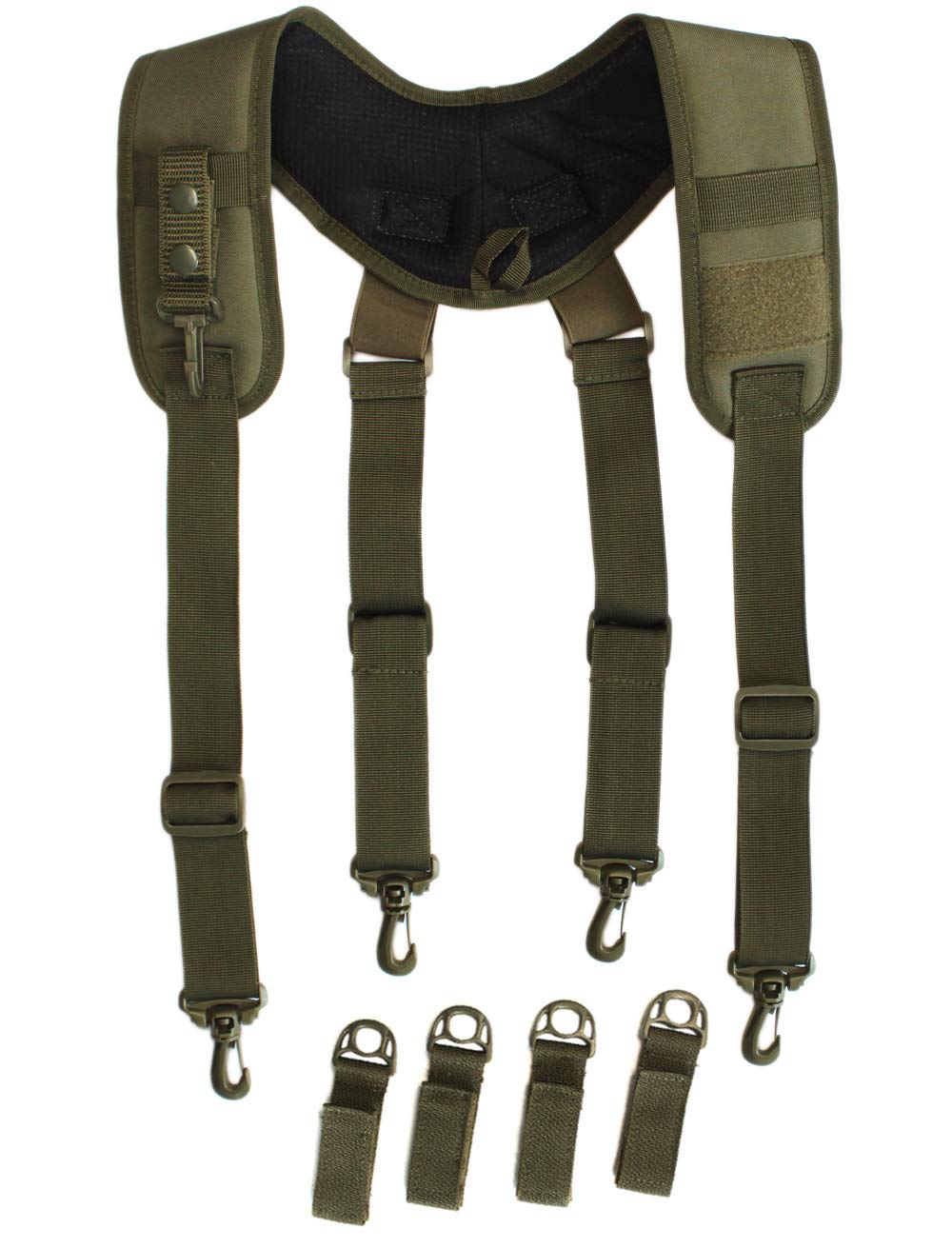MELOTOUGH Tactical Suspenders for Duty Belt Harness,Police Suspenders Duty belt Padded Adjustable