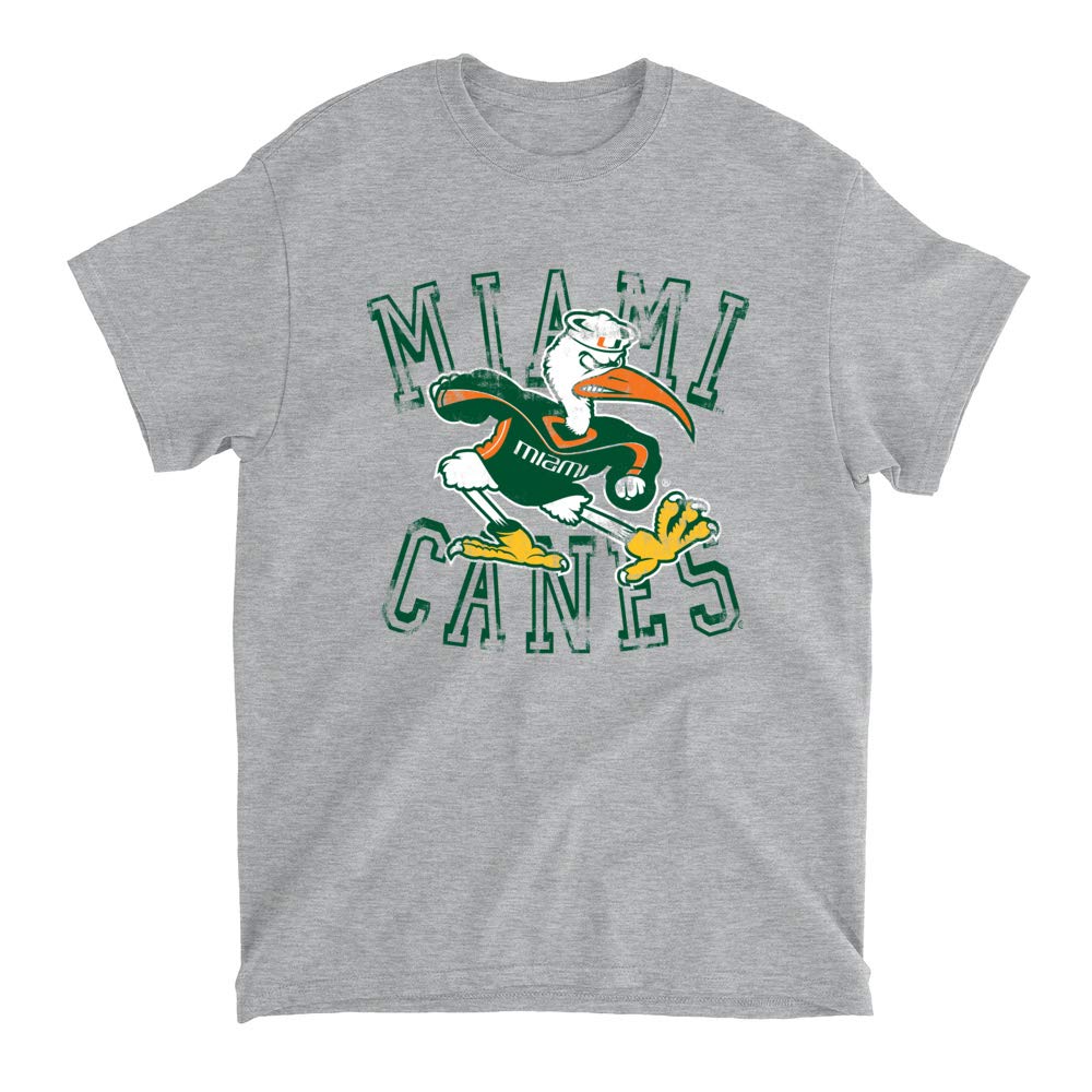 Official NCAA University of Miami Hurricanes - UOFM1008 Mens/Womens Boyfriend T-Shirt