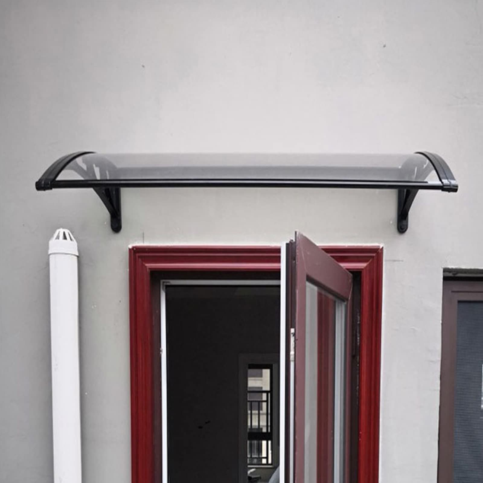 Toldo ligero para puerta delantera, toldo para exteriores, impermeable, refugio contra la lluvia para puerta trasera, porche, ventana, patio, toldo, toldo para puerta, cubierta de policarbonato, prote