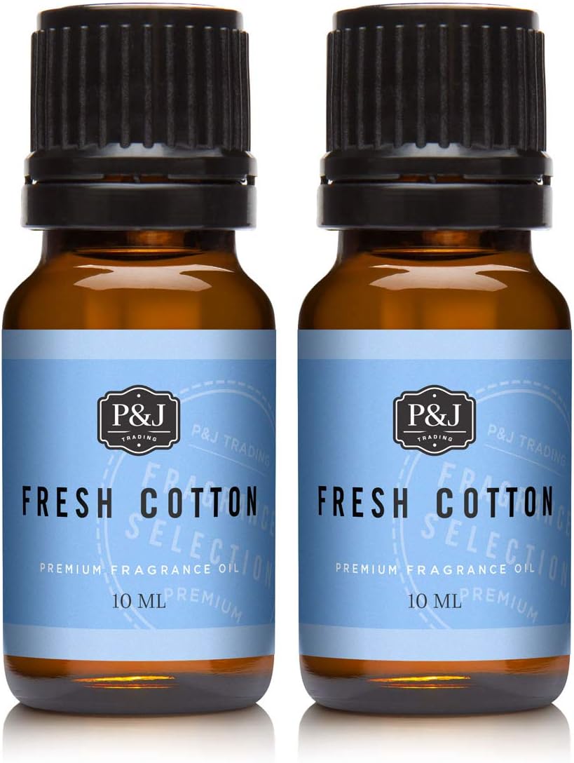 Fresh Cotton Fragrance Oil - Premium Grade Scented Oil - 10ml - 2-Pack
