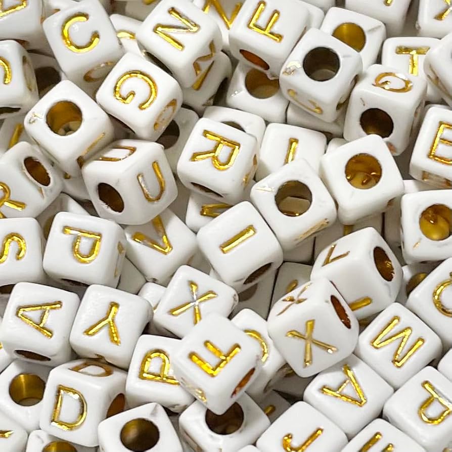 Amazon.co.jp: アクリルビーズ アルファベット ABC ローマ字 カラフル