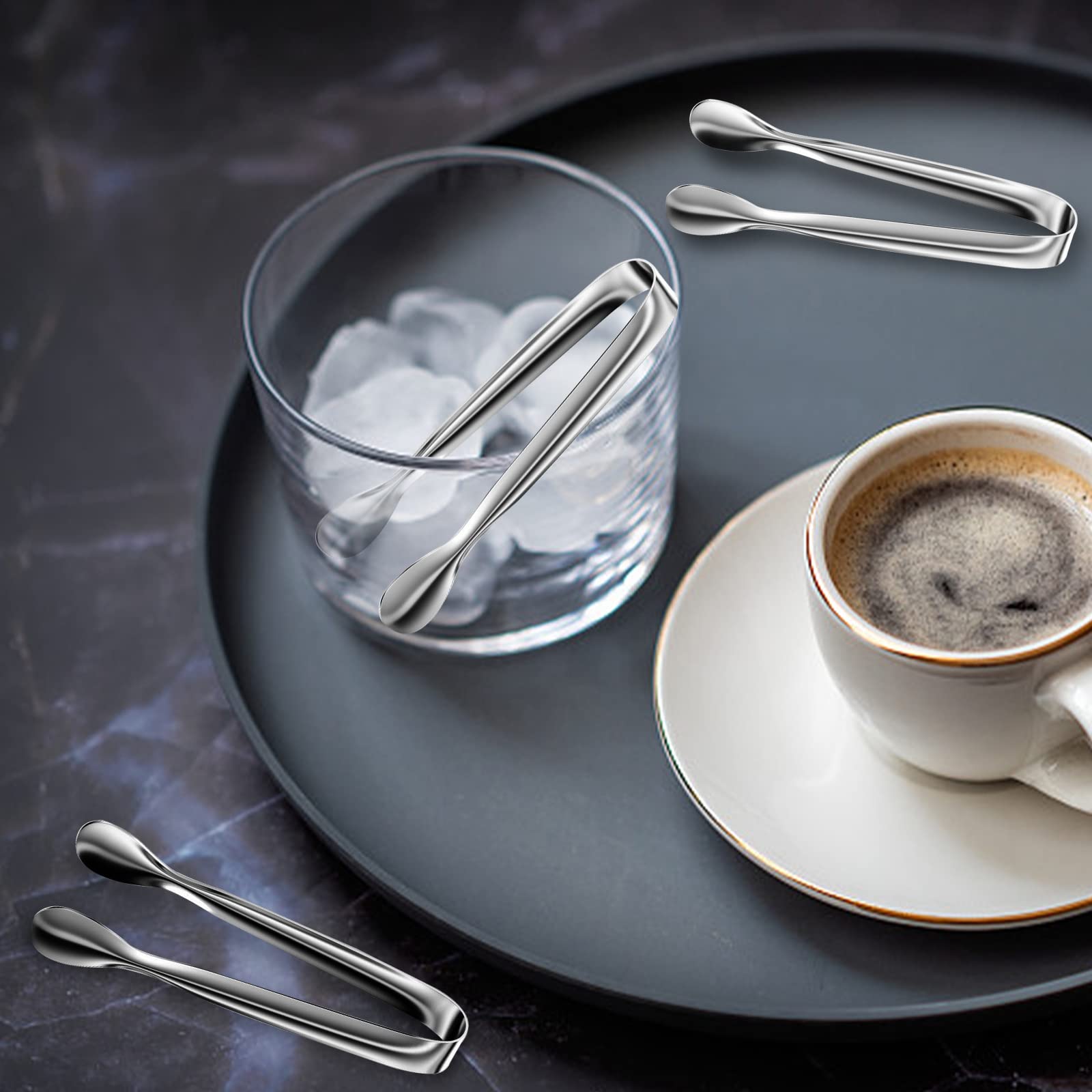 Pinze Per Zucchero In Acciaio Inox 304 - 10 Pezzi Da 11cm - Per Ghiaccio, Antipasti E Buffet - Ideali Per Feste - Foto 13