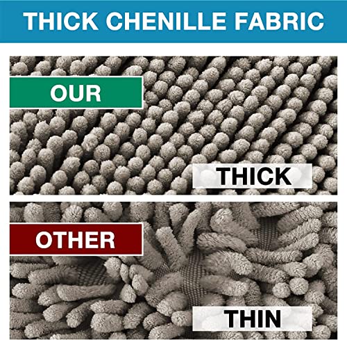 Badvorleger Badematte rutschfest Waschbar Badezimmerteppich Flauschig Badteppich Wasserabsorbierenden Duschvorleger… – Bild 7