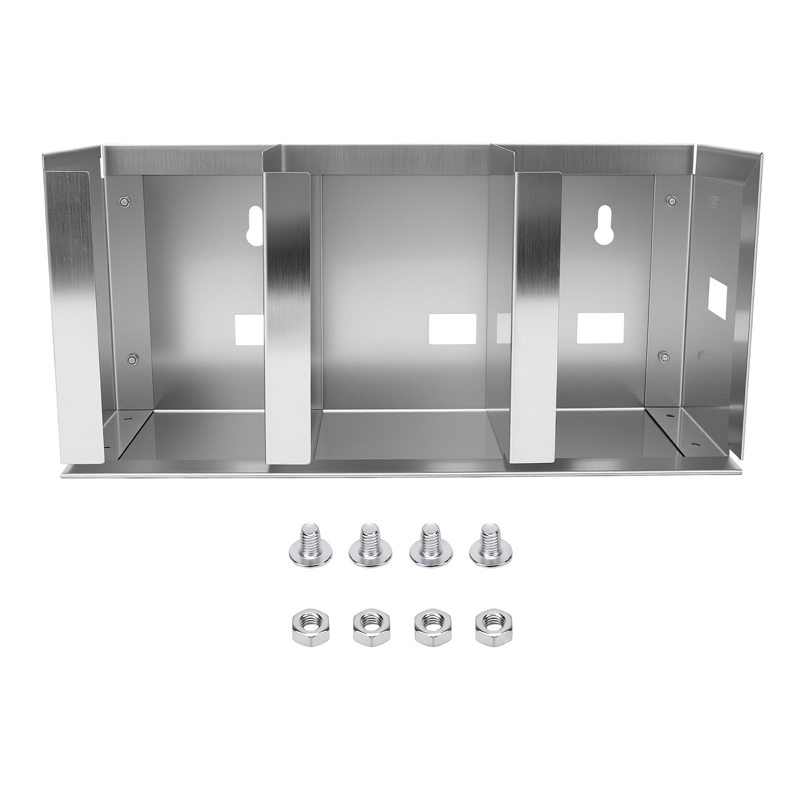 Portavasos de Acero Inoxidable con Divisores Ajustables para (Tres