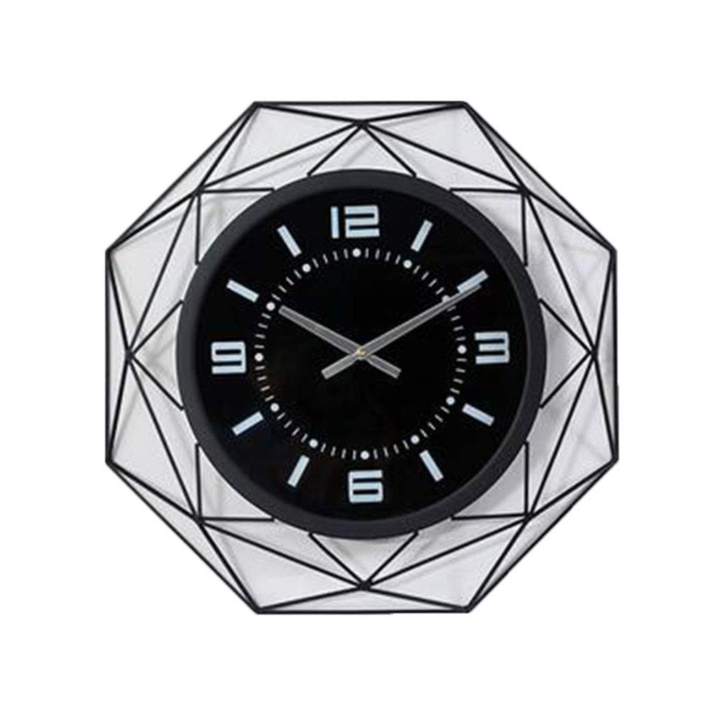 Horloge murale luxe salon moderne noir minimaliste