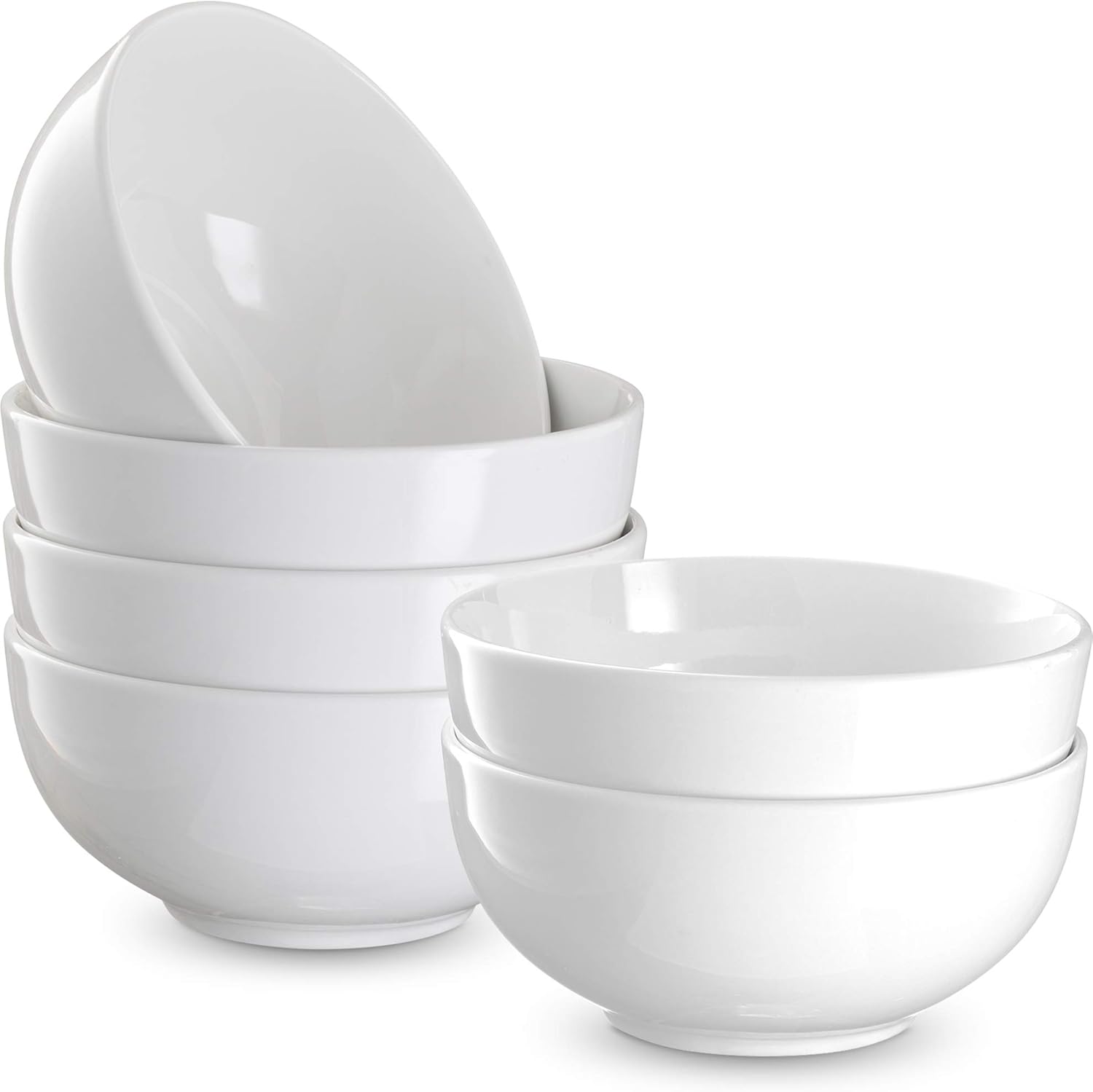 KooK Soup Bowls, Ceramic Make, Holds 24 Oz, Perfect for Cereal