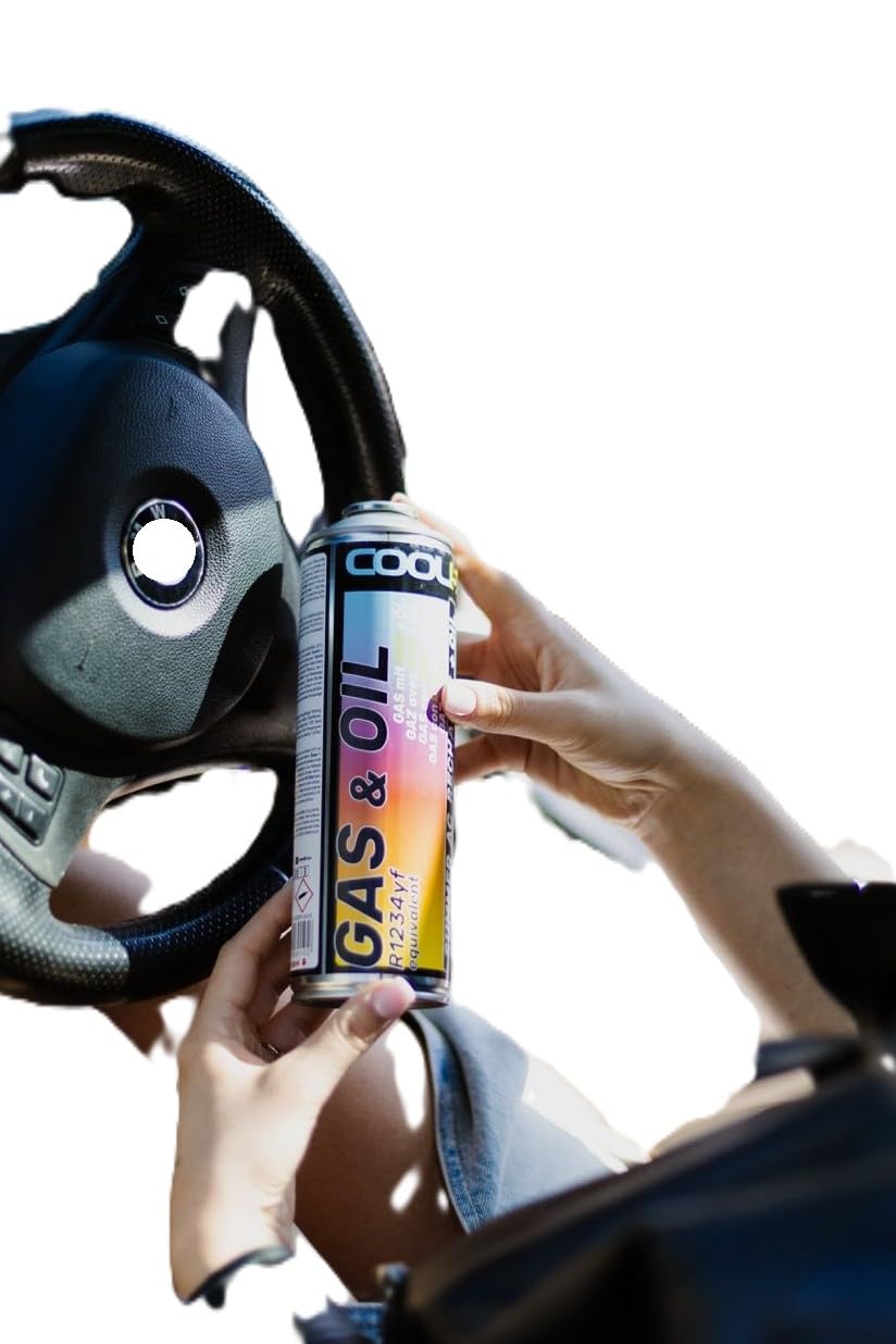 2 en 1 - Recharge de liquide de refroidissement R134a avec huile pour climatisation de voiture 1995-2016