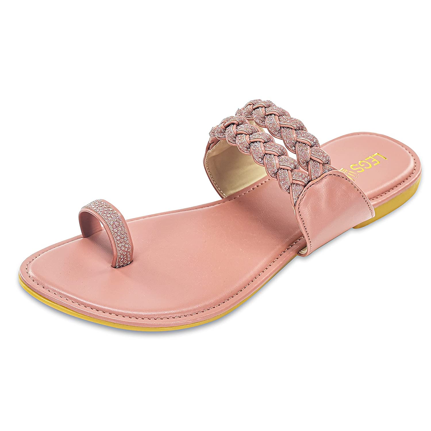 LEGS GO Peach Pink Flower Line Straps Sandals for women and girls, Casual, Daily and Ethnic Wear Formal Sandals (Size - 07) (B0B9BJC2YY) Amazon Price History, Amazon Price Tracker