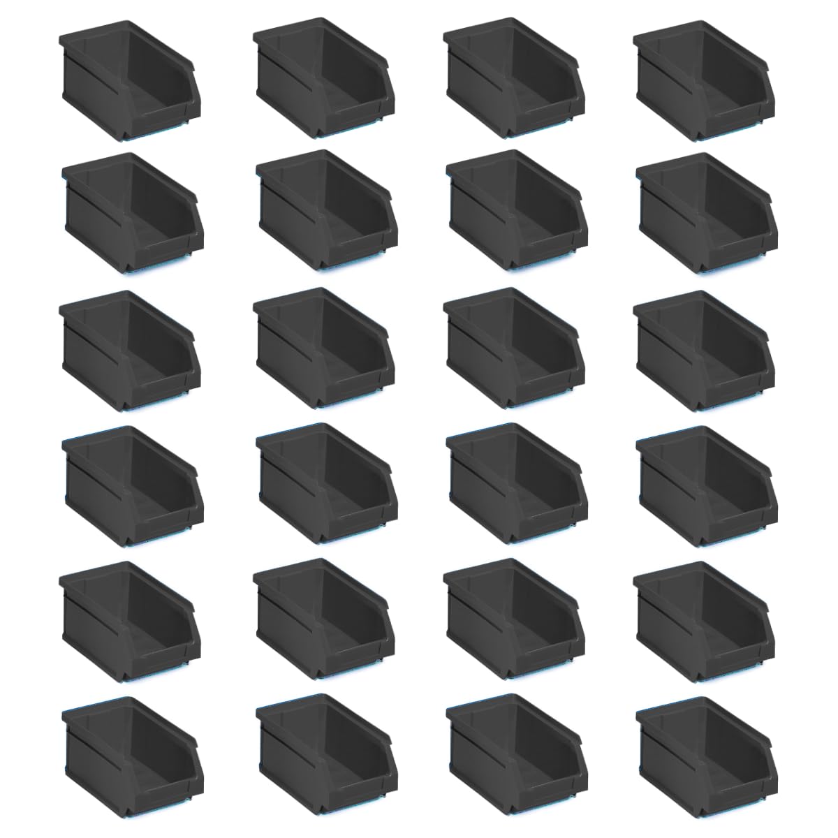 Tayg Packung mit 24 stapelbaren Schubladen aus Kunststoff Nr. 51 (Nicht für Lebensmittel) – Organizer für Schrauben, Schubladen, Aufbewahrungsbox, rechteckige Kunststoffeimer, 17 x 10,7 x 8 cm