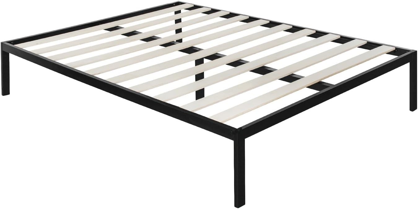 Zinus Modern Studio 14 Inch Platform 3000 Metal Bed Frame / Mattress Foundation / no Boxspring needed / Wooden Slat Support / Good Design Award Winner, King