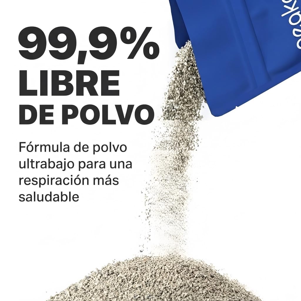 Neakasa Arena Mineral para arenero autolimpiante M1, aglomerante con carbón Activado, 99.9% Libre de Polvo, Control de olores 14 días, aglomeración rápida, Ideal para múltiples Gatos.