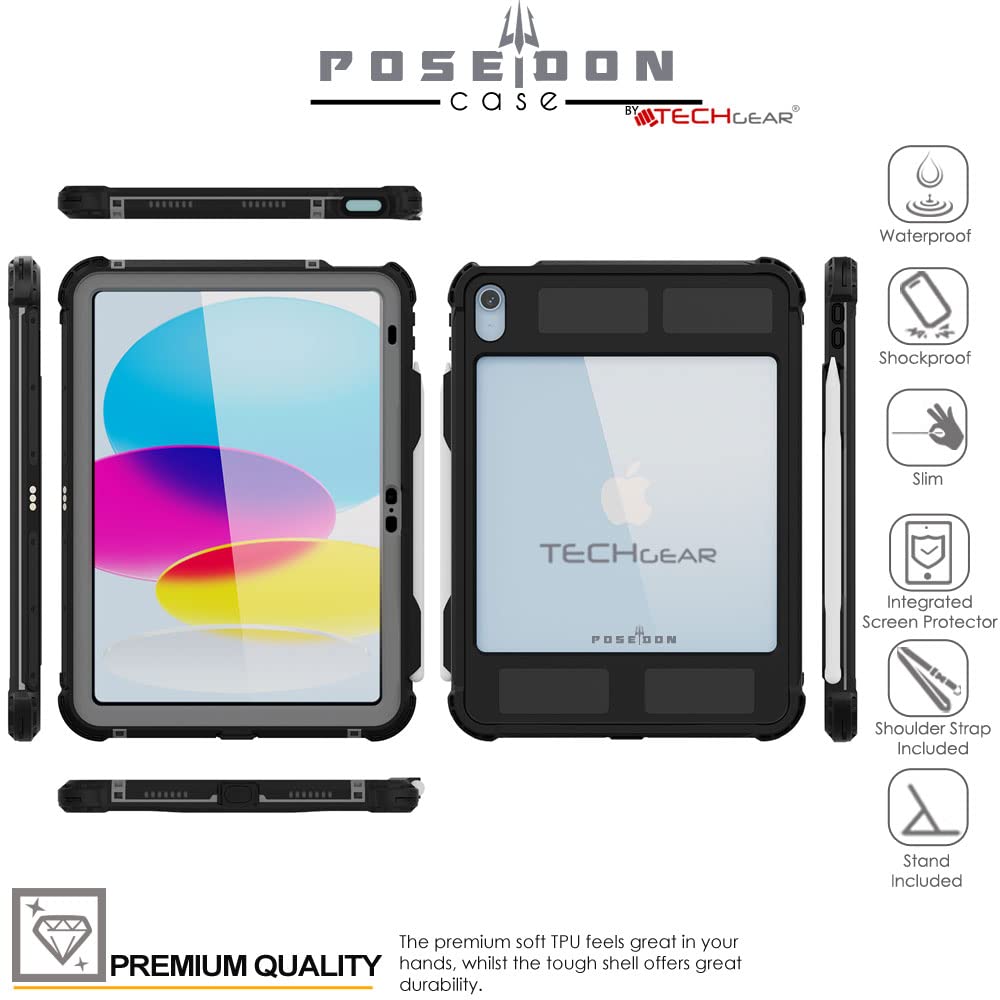 Mobiq Waterdichte Hoes iPad 10.2 inch (2020/2019) Zwart