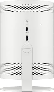 Samsung The Freestyle Projector, Up to 100 Screen, Smart TV, 360 Degree Sound (SP-LSP3BLAXZA) Bundle with 2 YR CPS Protection Pack, Deco Gear HDMI Cable and 120 Screen
