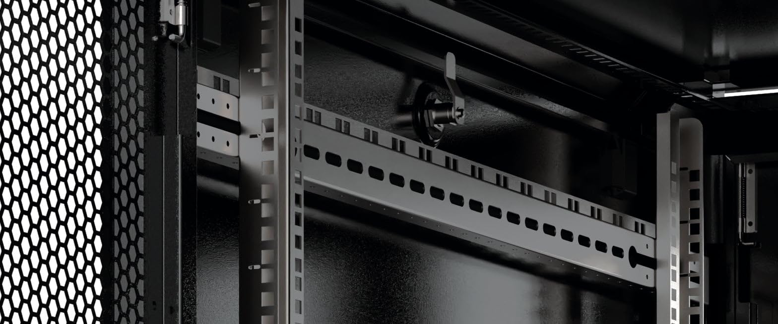 Techly Professional 365023 Armadio Server Rack 19" 800x1000 26 unità Nero Serie Evolution Nero