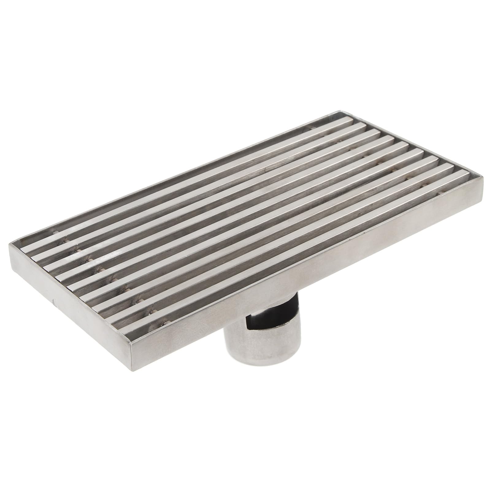 Desagüe de Ducha Lineal de Acero Inoxidable 304 |Drenaje eficiente de Tira Larga de 8 Pulgadas para tubería de 50 mm |Olor: la Rejilla de Bloqueo Mantiene el baño ventilado (Drenaje Medio)