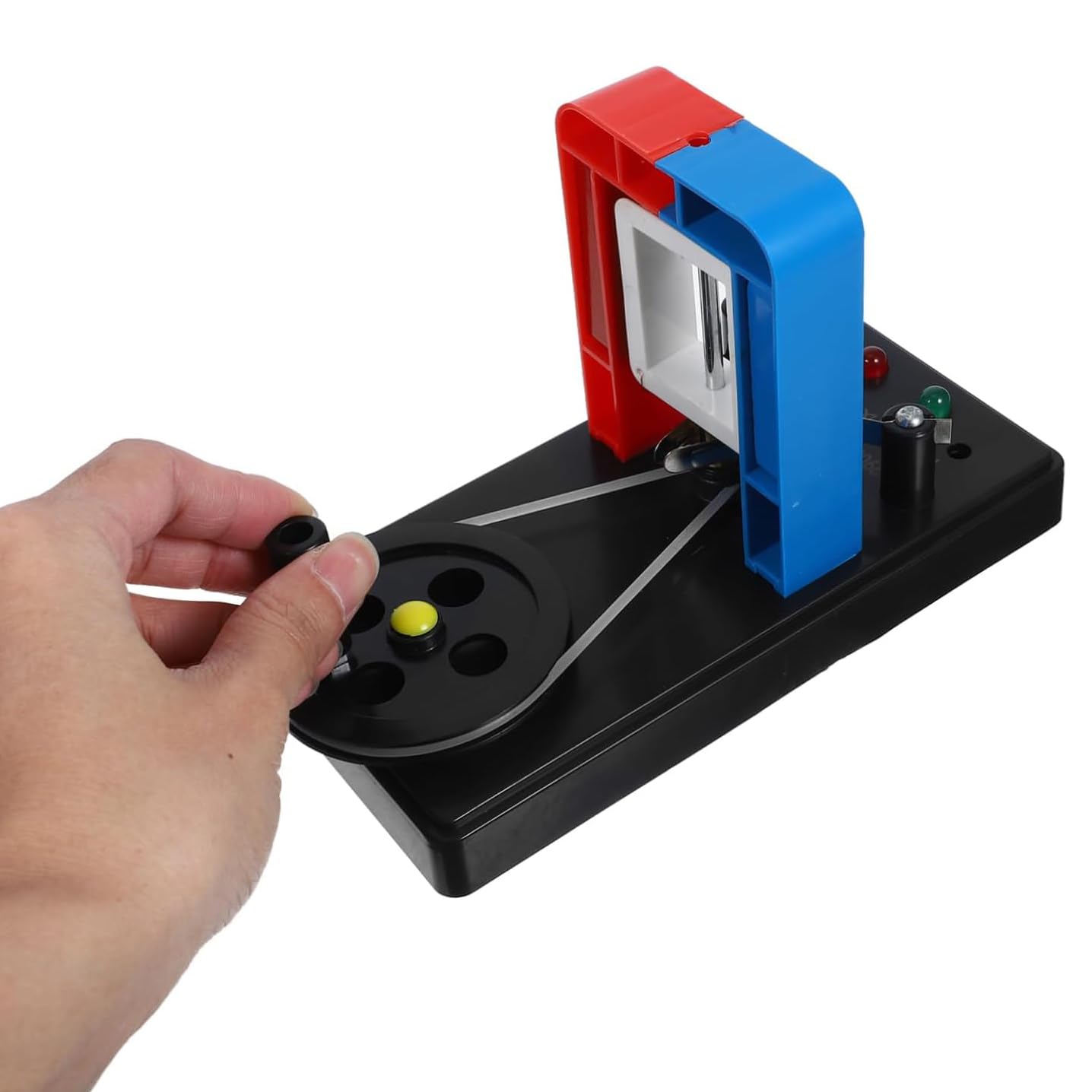Generatore a manovella, strumento educativo a induzione elettromagnetica, generatore elettrico DC per dimostrazioni di fisica