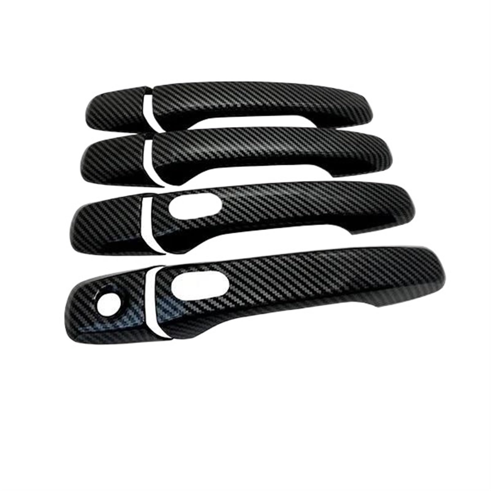 Lzbzhb 4Handle 2 Buttons Car Exterior Outsidedoor Handle For Explorer U502 2011~2018 Classic Car Exterior Accessories Creative Sticker Trim Carbon Fiber For Smart Door Handle Cover(4Handle 2 Buttons)