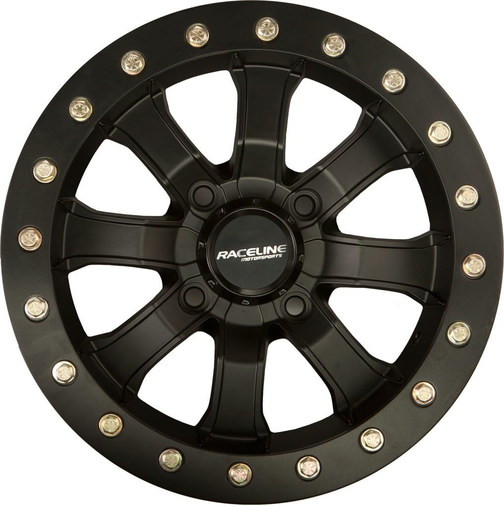 Raceline Mamba Beadlock ATV Wheel - Black [14x7] 4/115 (5+2)