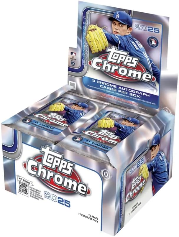 2025 Topps Chrome Baseball Sealed Jumbo Box (3 Autograph/Box)