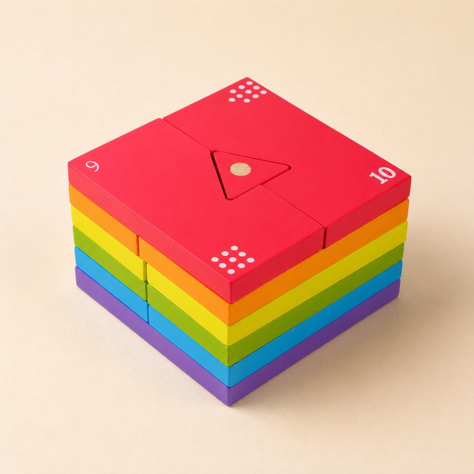 predolo Stapel- und spiel pädagogisch wertvoll geometrisches Steckspiel aus fördernd Lernspielzeug Spielzeug für Vorschule