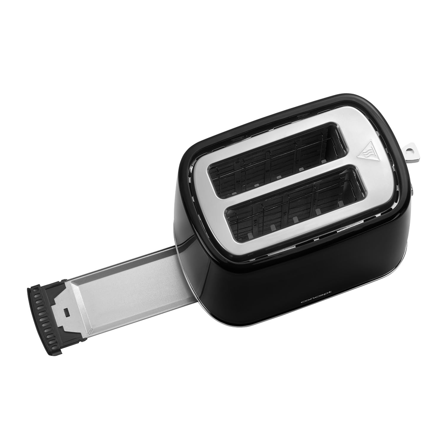 Concept TE2075 Tostadora eléctrica 930 W 7 niveles de bronceado Función de descongelación/calentamiento/función de calor instantáneo Expulsión y apagado automáticos del pan Negro