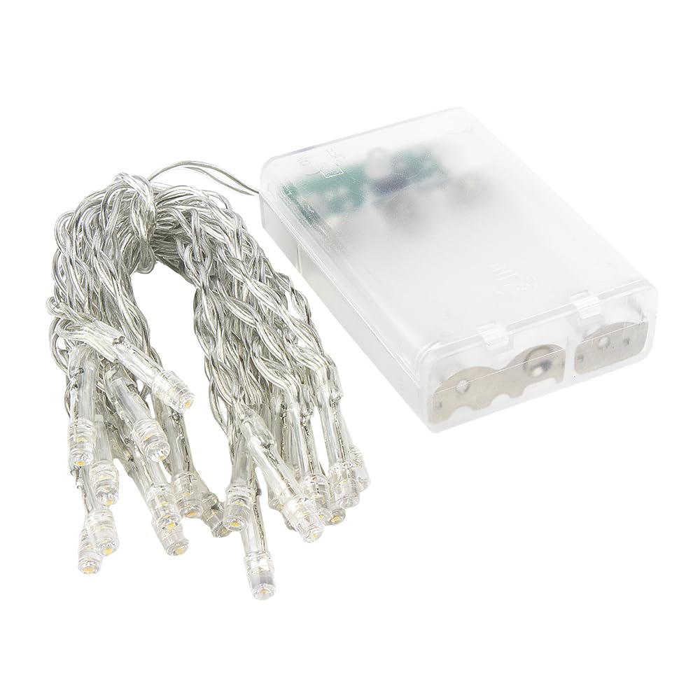 Ideen Mit Herz Warm White 20 Led Fairy Lights, 5 Mm Lamp Diameter, 15 Cm Distance, Incl. Timer Function (6 Hours On, 18 Hours Off), Battery Operated, Total Length: 300 Cm