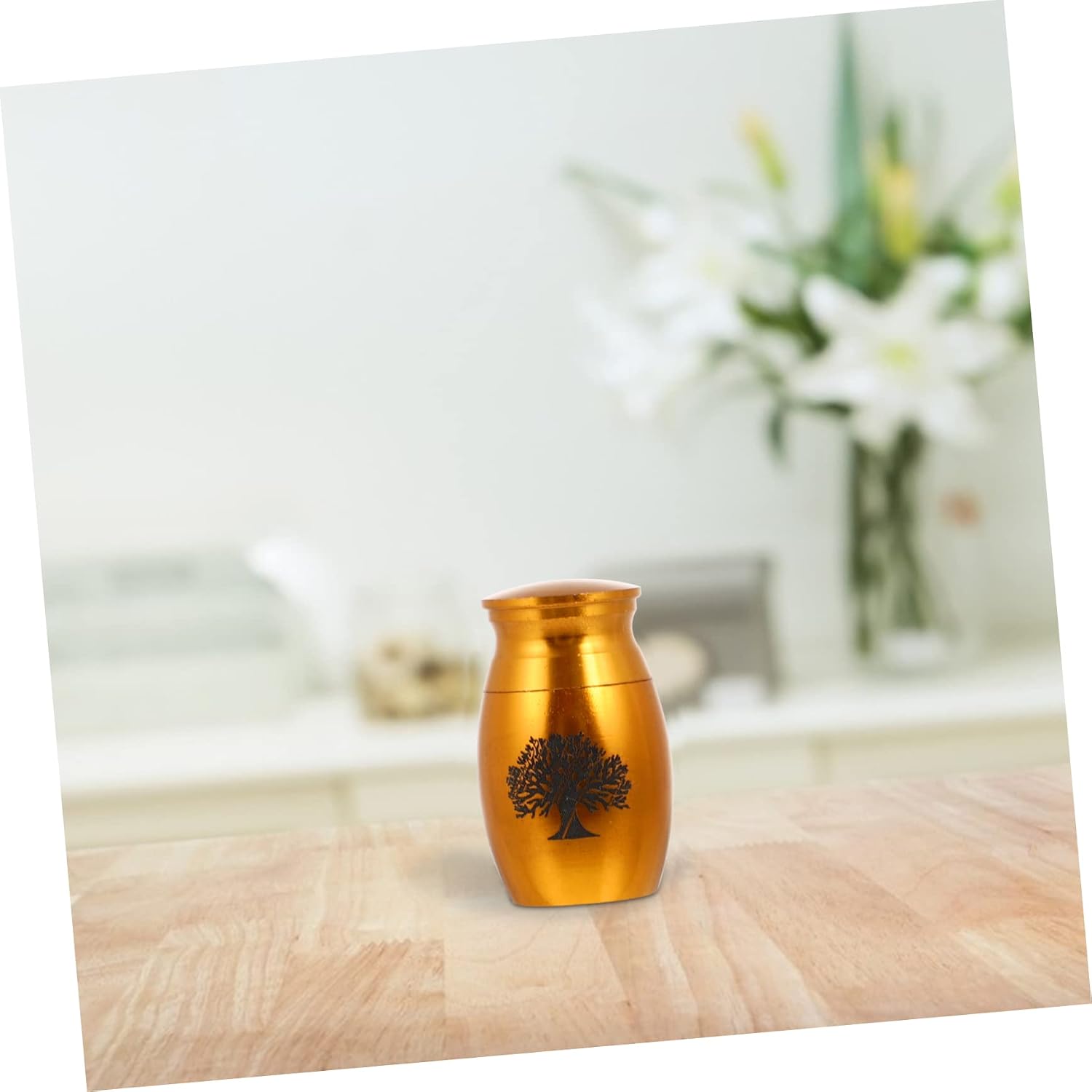 1pc Pet Cinerary Funerary Jar Stainless Steel Ash Urn for Pet Ashes and Keepsake Memorial Container