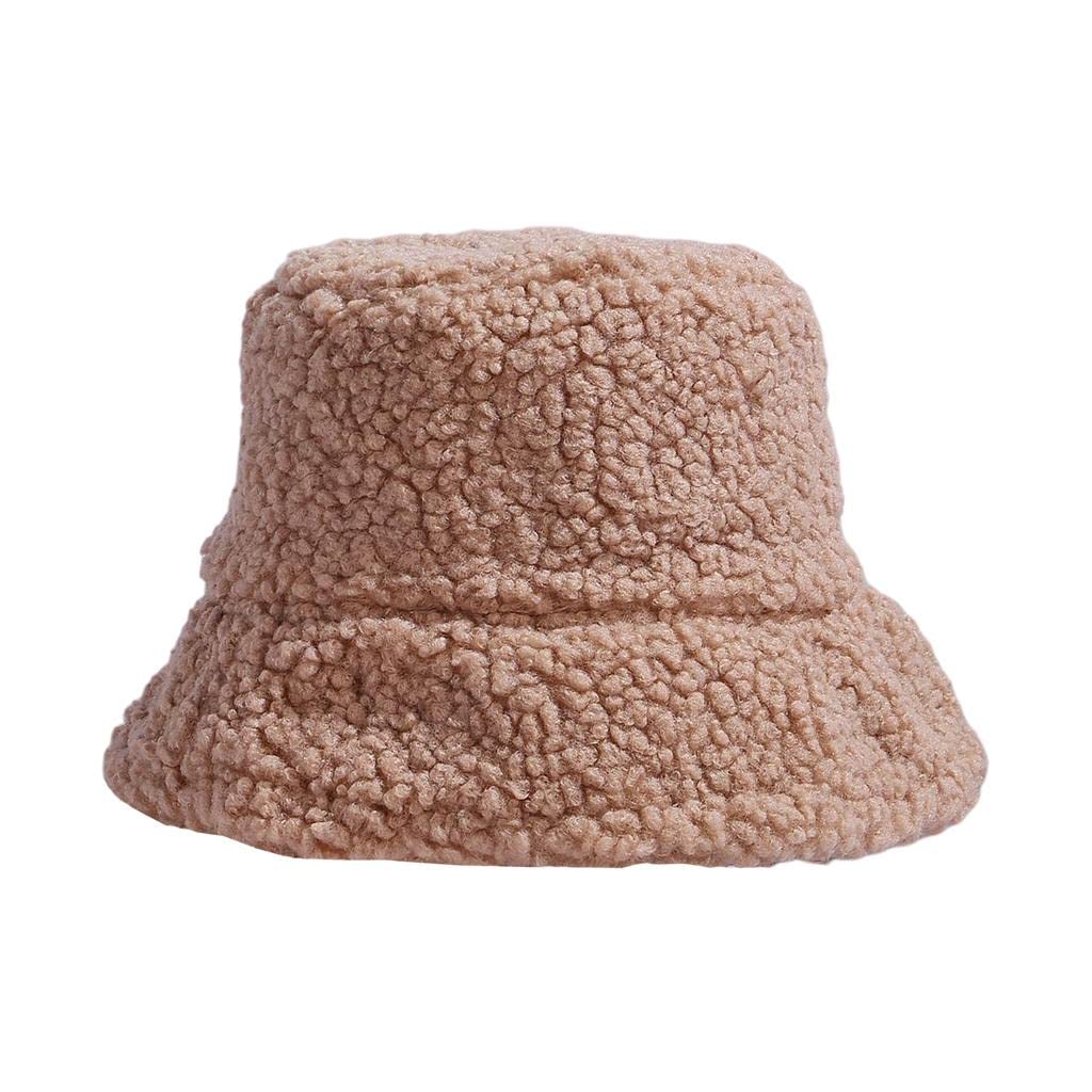 STYLEHEAVEN Winter Bucket Hat Warm Faux Fur Wool Elegant for Autumn Winter Hat Khaki| Clothing, Shoes & Accessories|Womens Accessories|Hats-picture-34