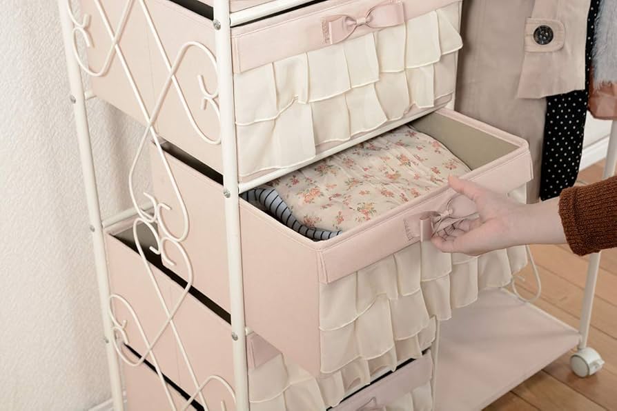 Amazon｜ハンガーラック 衣類ラック 収納ボックス 幅75cm 衣類収納