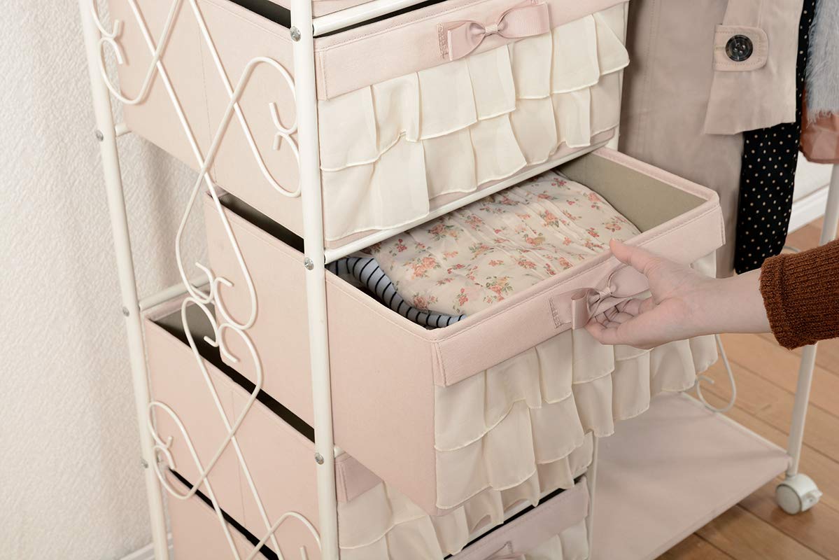 Amazon｜ハンガーラック 衣類ラック 収納ボックス 幅75cm 衣類収納