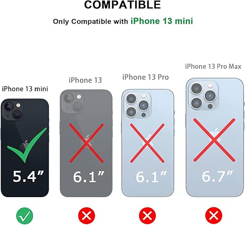 Miniatura 7 de TENDLIN Funda magnética compatible con iPhone 13 Mini compatible con MagSafe funda protectora suave transparente de parte trasera dura (azul)