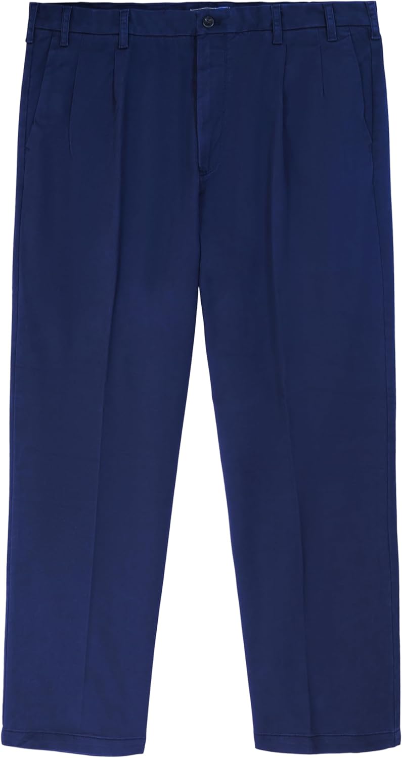 Izod Men's Big and Tall Performance Stretch Pleated Pant - Image 2