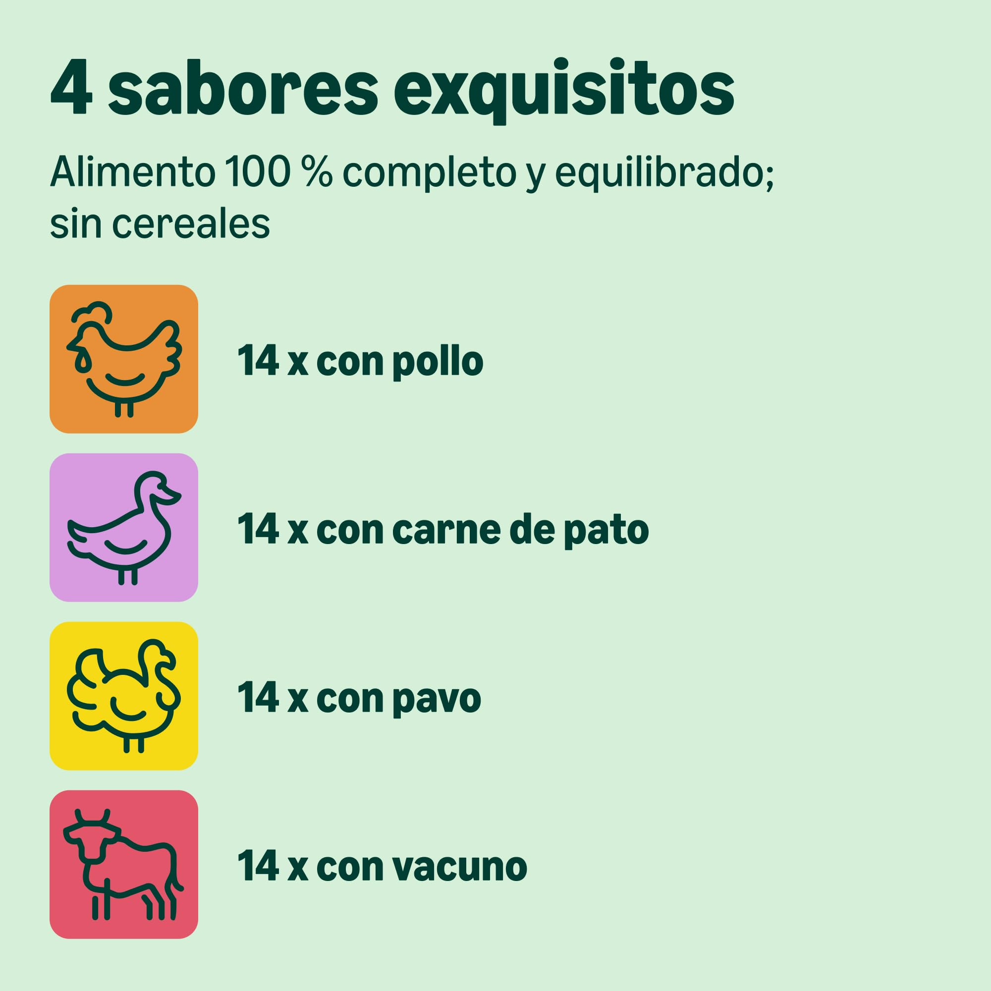 by Amazon Comida húmeda para Gatos Adultos sin Cereales Selección de Carne en gelatina, 4.76 kg (56 Paquetes de 85g) (Antes Lifelong)