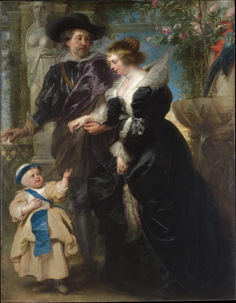 ArtDirect Rubens, His Wife Helena Fourment, and Their Son Frans (ca. 1635) 36x46 UnFramed Museum Art Print Poster Ready for Framing by Peter Paul Rubens (Flemish, 1577-1640)