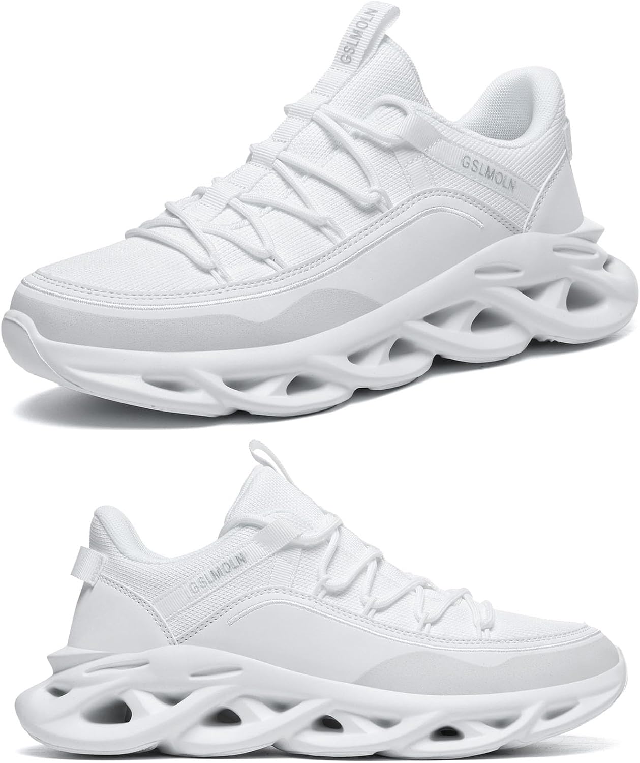 GSLMOLN Men's Walking Running Shoes Lightweight Non-Slip Fashion Casual Sneakers Athletic Breathable Mesh Tennis Sneakers Jogging Cross Training