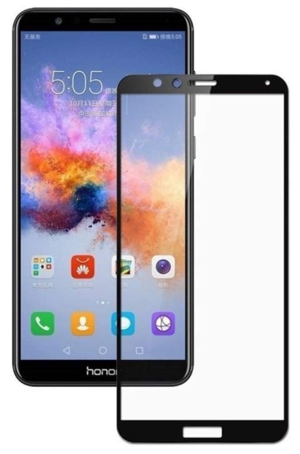 Glasgow Crystal Clear Tempered Glass for Honor 7X [Anti Scratch] Gorilla [Anti FingerPrint] One Touch Install with Free Cleaing Kit - Black (B07WNX45NJ) Amazon Price History, Amazon Price Tracker
