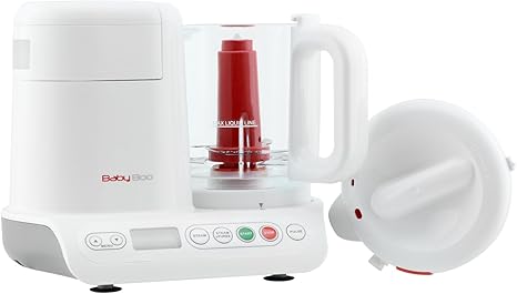 H Koenig Cuiseur Vapeur Mixeur Bebe 80 Sans Bpa Bol En Verre 950ml Lames Inox Nutribaby Babyboo Electrique 10 Programmes Pour Tous Legumes Preparation 15 25 Min Fonction Pulse Facile A Utiliser Amazon Fr