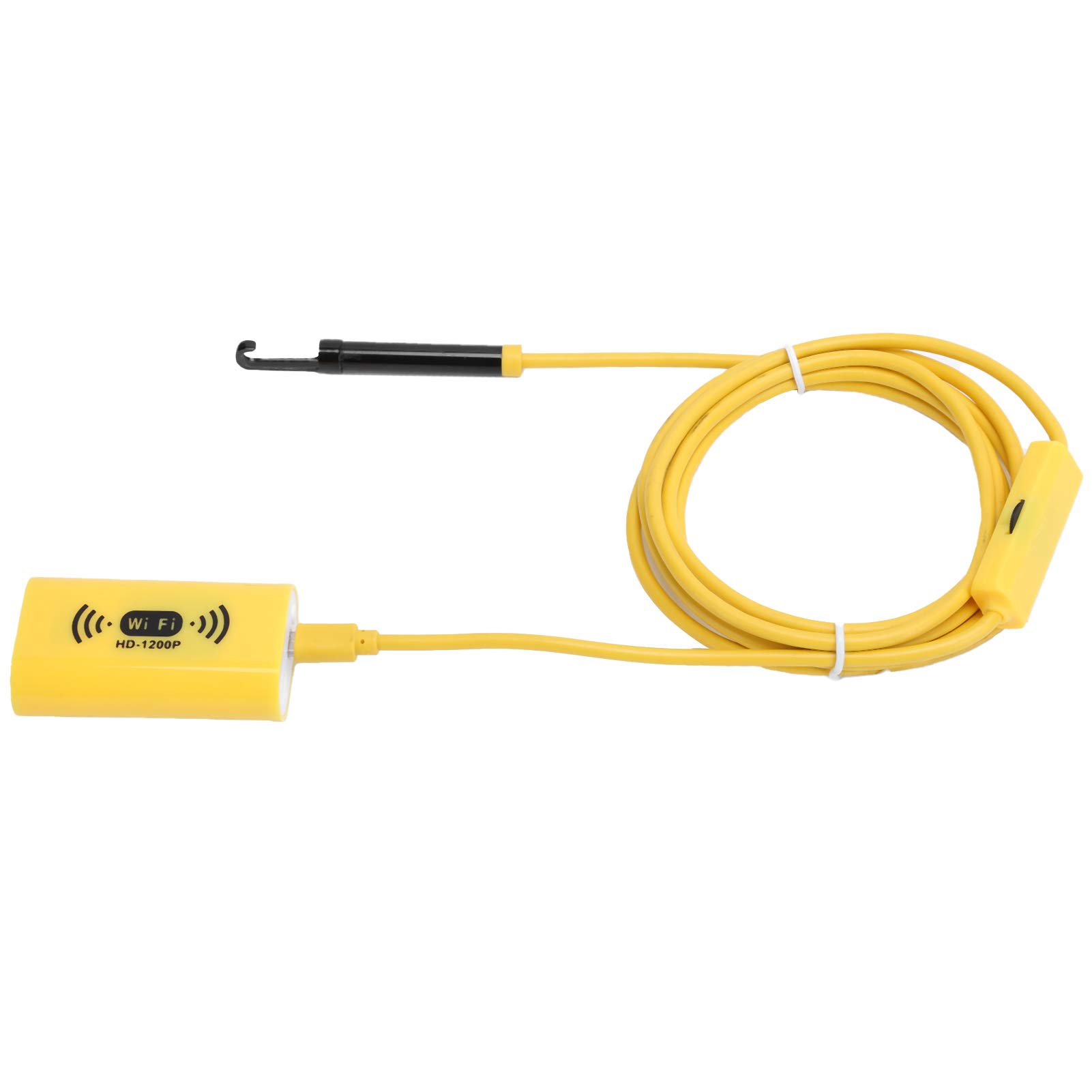 Cámara de Endoscopio, Luz LED de 8 Mm / 0,3 Pulgadas y Endoscopio Inalámbrico HD 1200P IP68 Resistente Al Agua WiFi, Cámara de Inspección con Luz para iOS/Android (2 m / 6,6 pies)